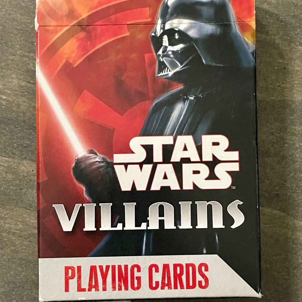 Star Wars Villains Playing Cards - Red and Black